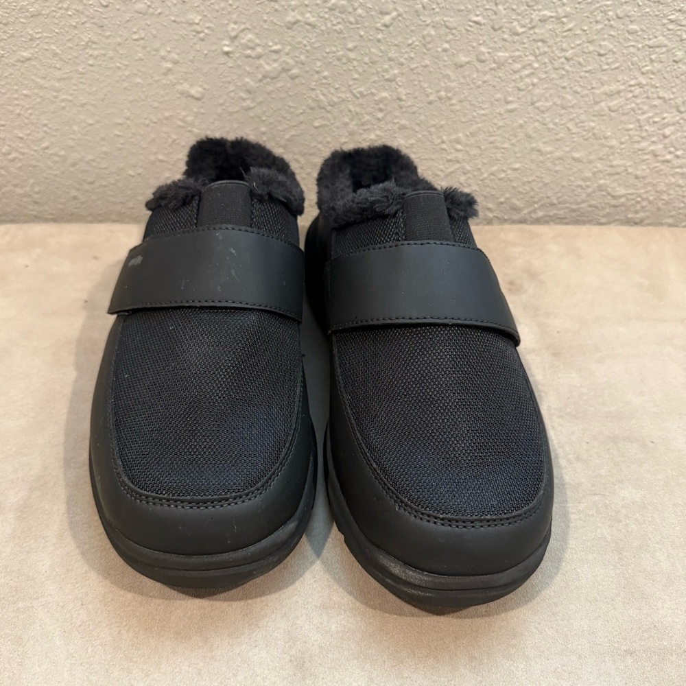 FitVille Men's Recovery Diabetes Slipper Winter House Shoes Slip On w/Fur Size11